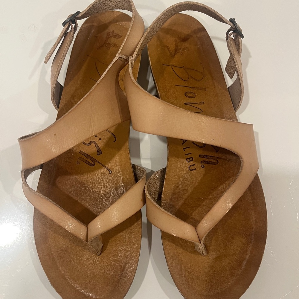 Blowfish Women’s Nude/Tan Leather Slingback Sandals